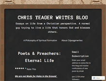 Tablet Screenshot of cdyeagerwrites.wordpress.com