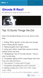 Mobile Screenshot of ghostsrreal.wordpress.com