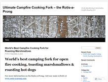 Tablet Screenshot of campfirecookingfork.wordpress.com