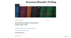 Desktop Screenshot of deosaranbisnath.wordpress.com