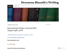 Tablet Screenshot of deosaranbisnath.wordpress.com
