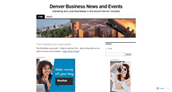 Desktop Screenshot of denvercoloradobusiness.wordpress.com