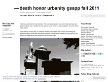 Tablet Screenshot of gsappdeathstudio2011rothstein.wordpress.com