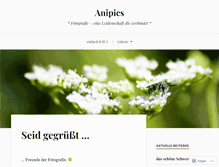 Tablet Screenshot of anipics.wordpress.com