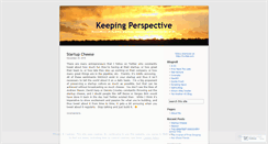 Desktop Screenshot of keepingperspective.wordpress.com