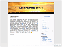 Tablet Screenshot of keepingperspective.wordpress.com