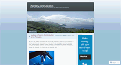 Desktop Screenshot of comunicacionquimica.wordpress.com