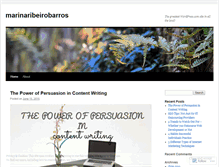 Tablet Screenshot of marinaribeirobarros.wordpress.com