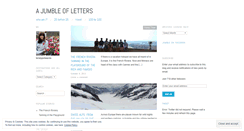 Desktop Screenshot of jumbleofletters.wordpress.com