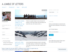 Tablet Screenshot of jumbleofletters.wordpress.com