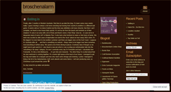 Desktop Screenshot of broschenalarm.wordpress.com