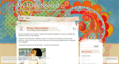 Desktop Screenshot of mydailyspecial.wordpress.com