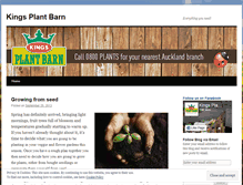 Tablet Screenshot of kingsplantbarn.wordpress.com