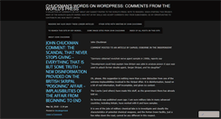 Desktop Screenshot of chuckmanwordsincomments.wordpress.com