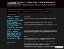 Tablet Screenshot of chuckmanwordsincomments.wordpress.com