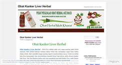 Desktop Screenshot of obatkankerliverherbalblog.wordpress.com