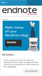 Mobile Screenshot of endnoteinnlandet.wordpress.com