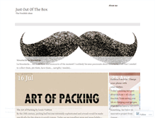 Tablet Screenshot of justoutthebox.wordpress.com