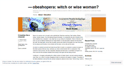 Desktop Screenshot of obeahopera.wordpress.com