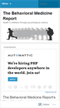 Mobile Screenshot of behavioralmedicine.wordpress.com