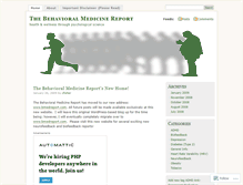 Tablet Screenshot of behavioralmedicine.wordpress.com