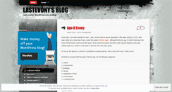 Desktop Screenshot of lastevony.wordpress.com