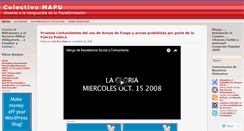 Desktop Screenshot of colectivomapu.wordpress.com