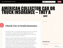 Tablet Screenshot of classiccarinsuranceincalifornia68.wordpress.com