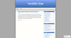 Desktop Screenshot of bwc2000.wordpress.com