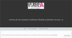 Desktop Screenshot of lodejoa.wordpress.com