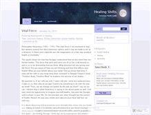 Tablet Screenshot of healingshifts.wordpress.com