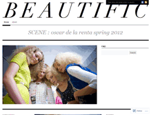 Tablet Screenshot of beautific.wordpress.com