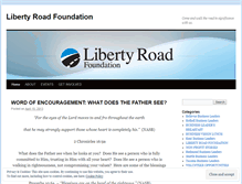 Tablet Screenshot of libertyroadfoundation.wordpress.com