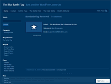 Tablet Screenshot of bluebattleflag.wordpress.com