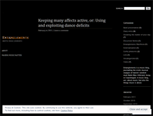 Tablet Screenshot of entanglements.wordpress.com