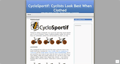 Desktop Screenshot of cyclosportif.wordpress.com