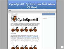 Tablet Screenshot of cyclosportif.wordpress.com