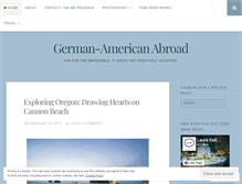Tablet Screenshot of germanamericanabroad.wordpress.com