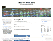 Tablet Screenshot of hotforstocks.wordpress.com