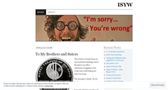 Desktop Screenshot of isyw.wordpress.com