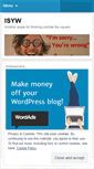 Mobile Screenshot of isyw.wordpress.com