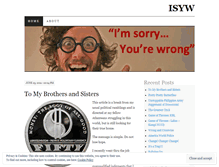 Tablet Screenshot of isyw.wordpress.com
