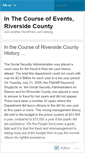 Mobile Screenshot of inthecourseofeventsriversidecounty.wordpress.com