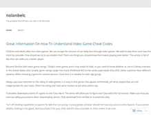 Tablet Screenshot of nolanbelc.wordpress.com