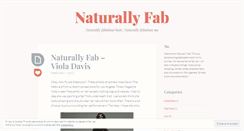 Desktop Screenshot of naturallyfab.wordpress.com