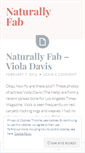 Mobile Screenshot of naturallyfab.wordpress.com