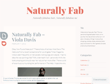 Tablet Screenshot of naturallyfab.wordpress.com