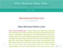 Tablet Screenshot of obatmerawatbekasluka.wordpress.com