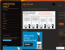 Tablet Screenshot of creativehalf.wordpress.com