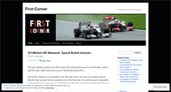 Desktop Screenshot of firstcorner.wordpress.com